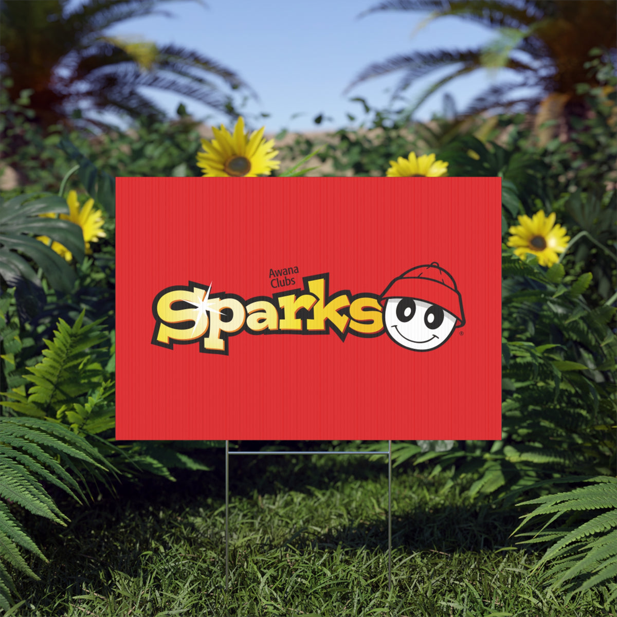 AWANA Sparks Sign – Red Awana Clubs Kids Yard Sign