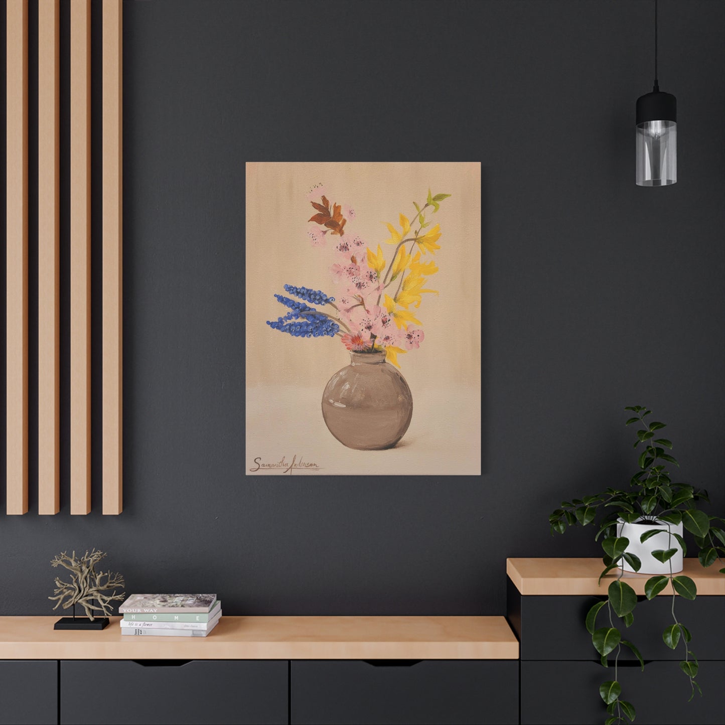 Cherry Blossom Bouquet - Classic Canvas