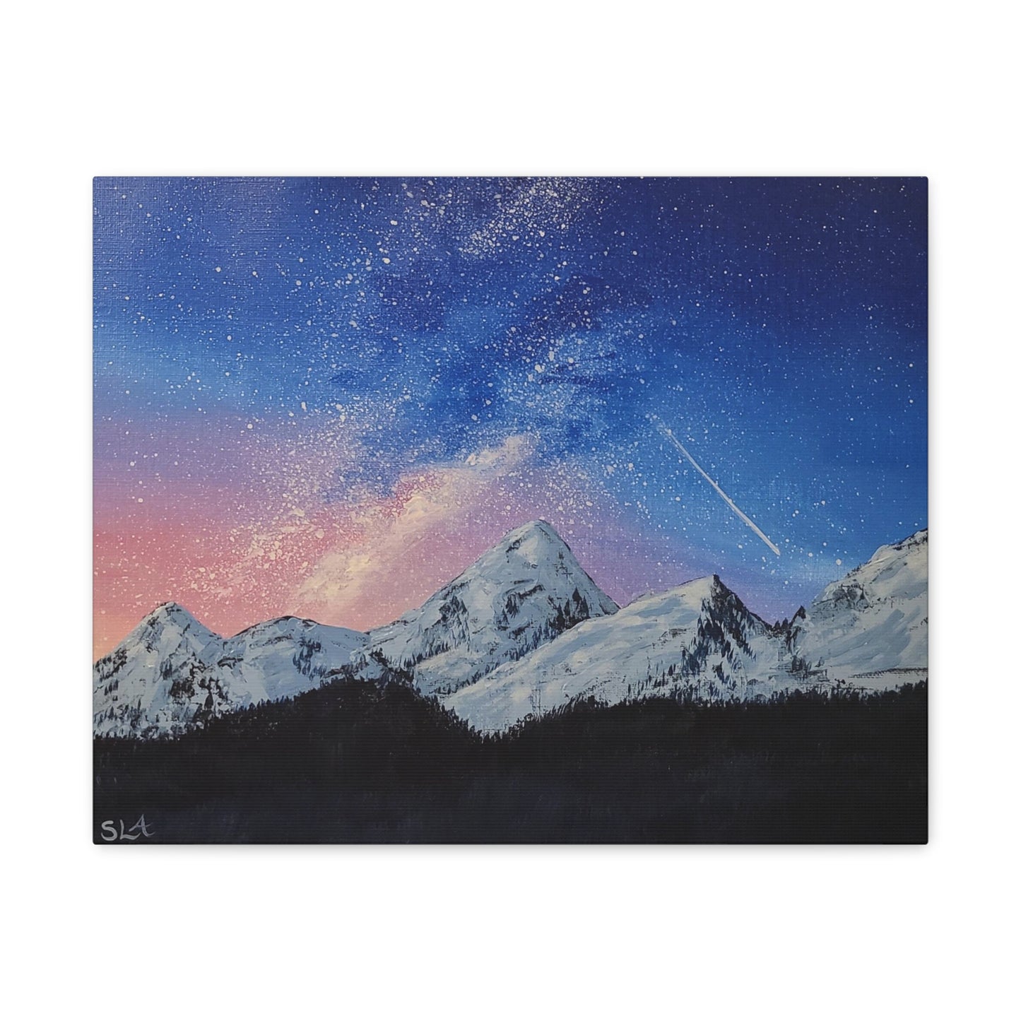 Galaxy Mountains - Classic Canvas