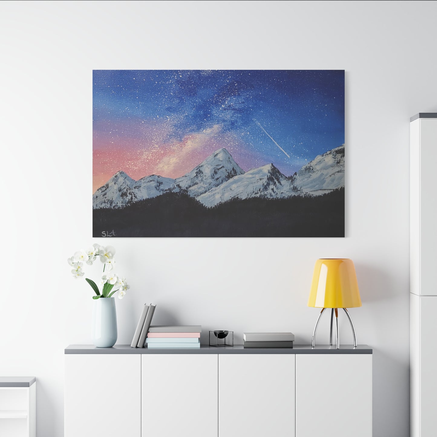 Galaxy Mountains - Classic Canvas