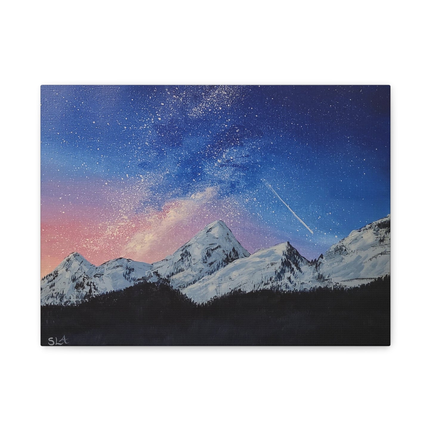 Galaxy Mountains - Classic Canvas