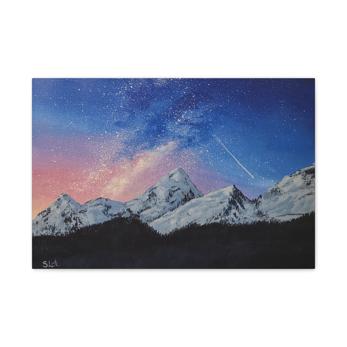 Galaxy Mountains - Classic Canvas