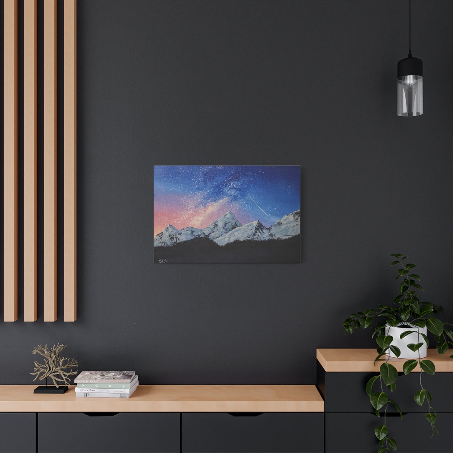Galaxy Mountains - Classic Canvas