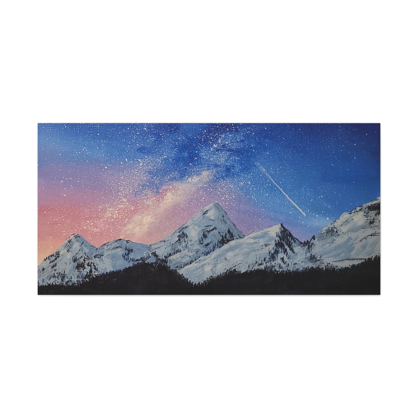 Galaxy Mountains - Classic Canvas