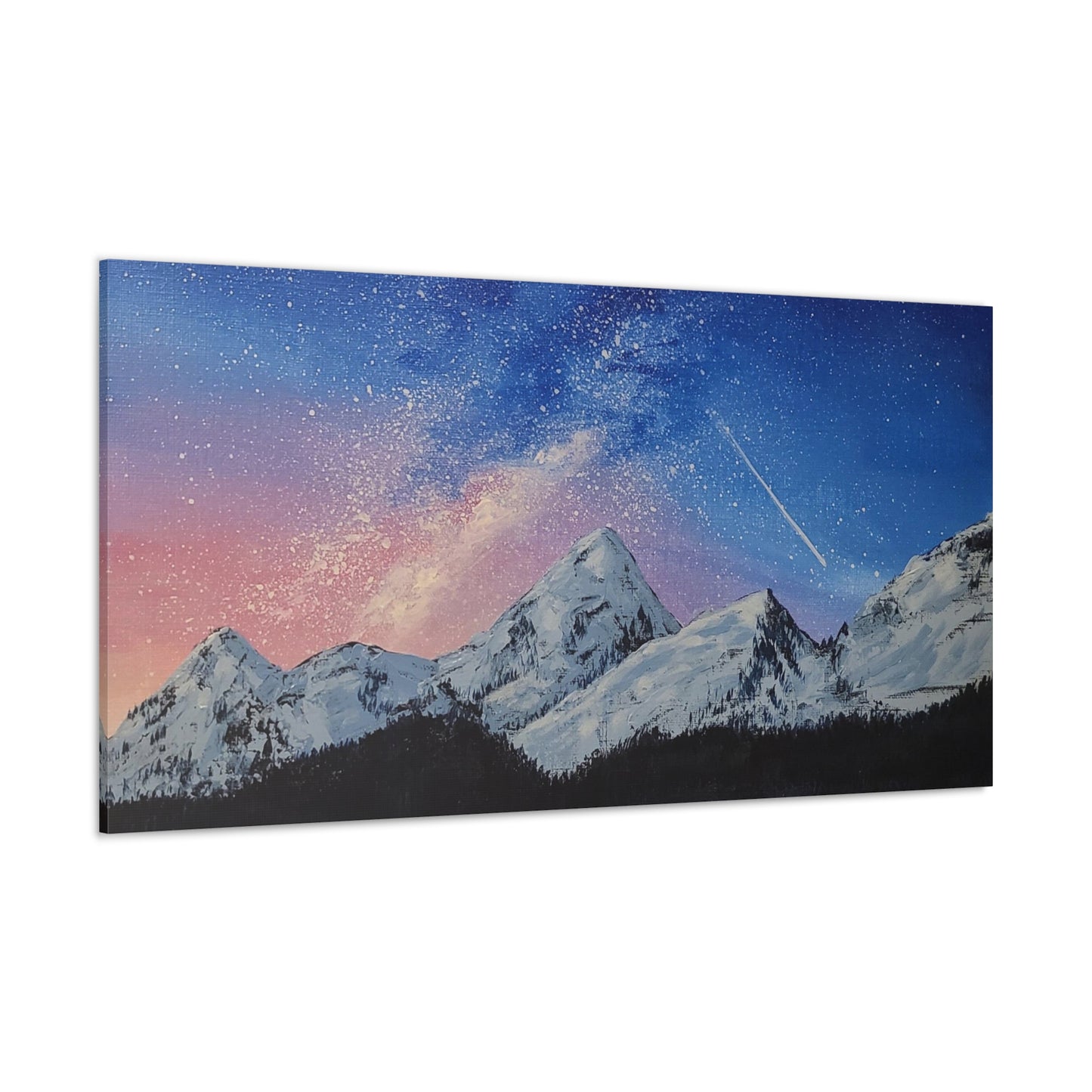 Galaxy Mountains - Classic Canvas