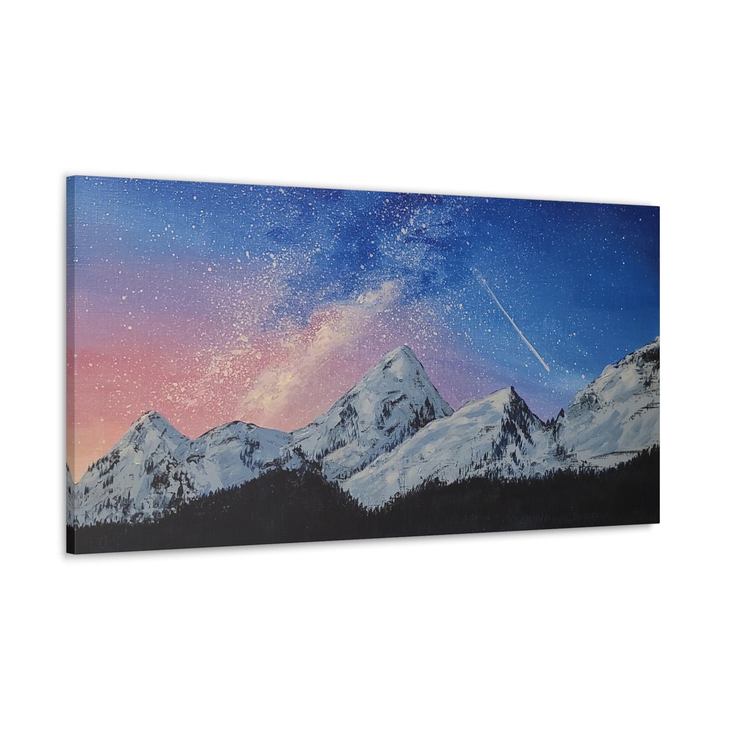Galaxy Mountains - Classic Canvas