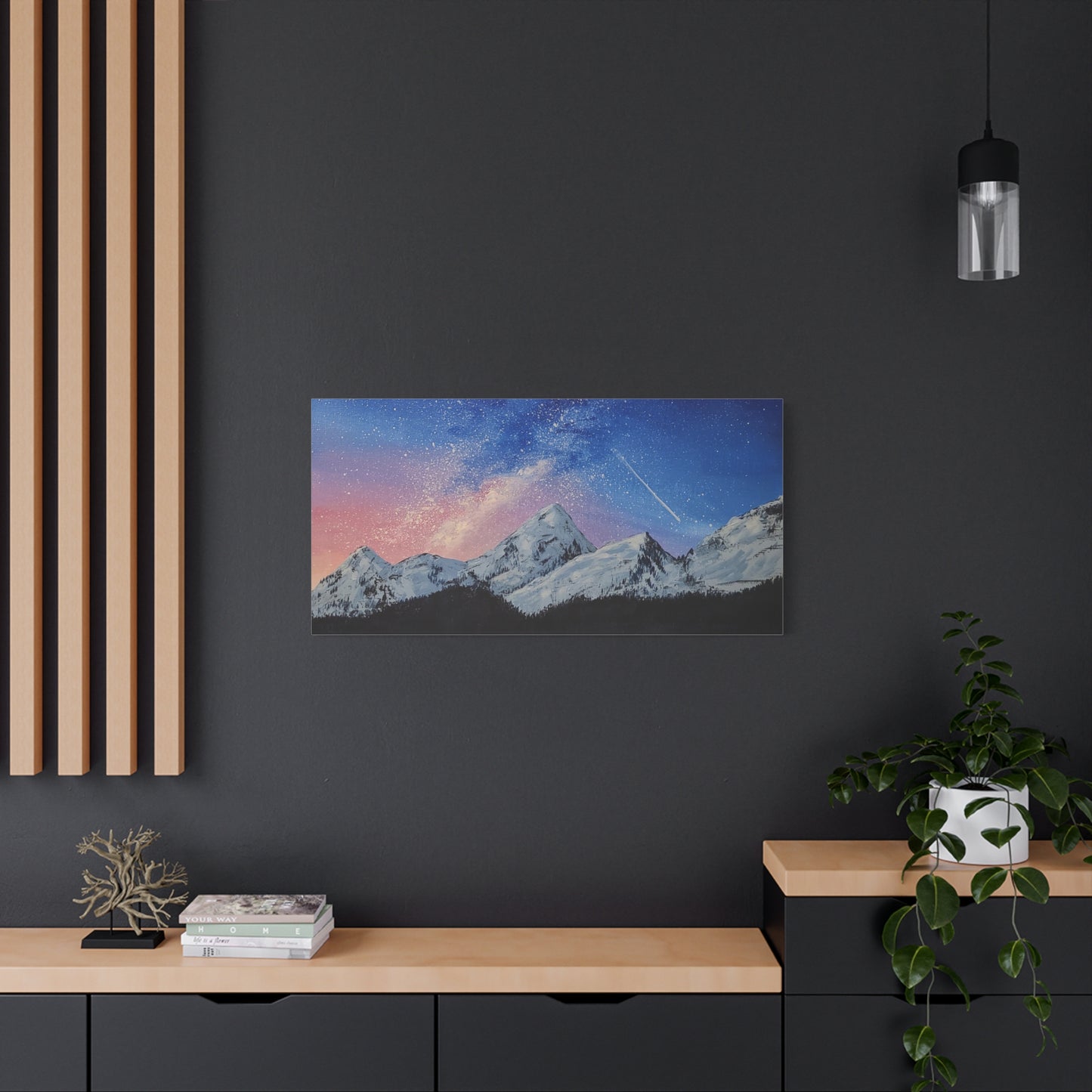 Galaxy Mountains - Classic Canvas