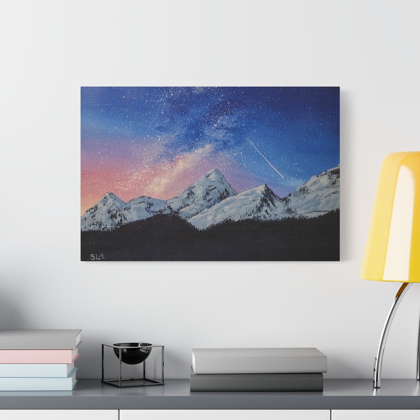 Galaxy Mountains - Classic Canvas