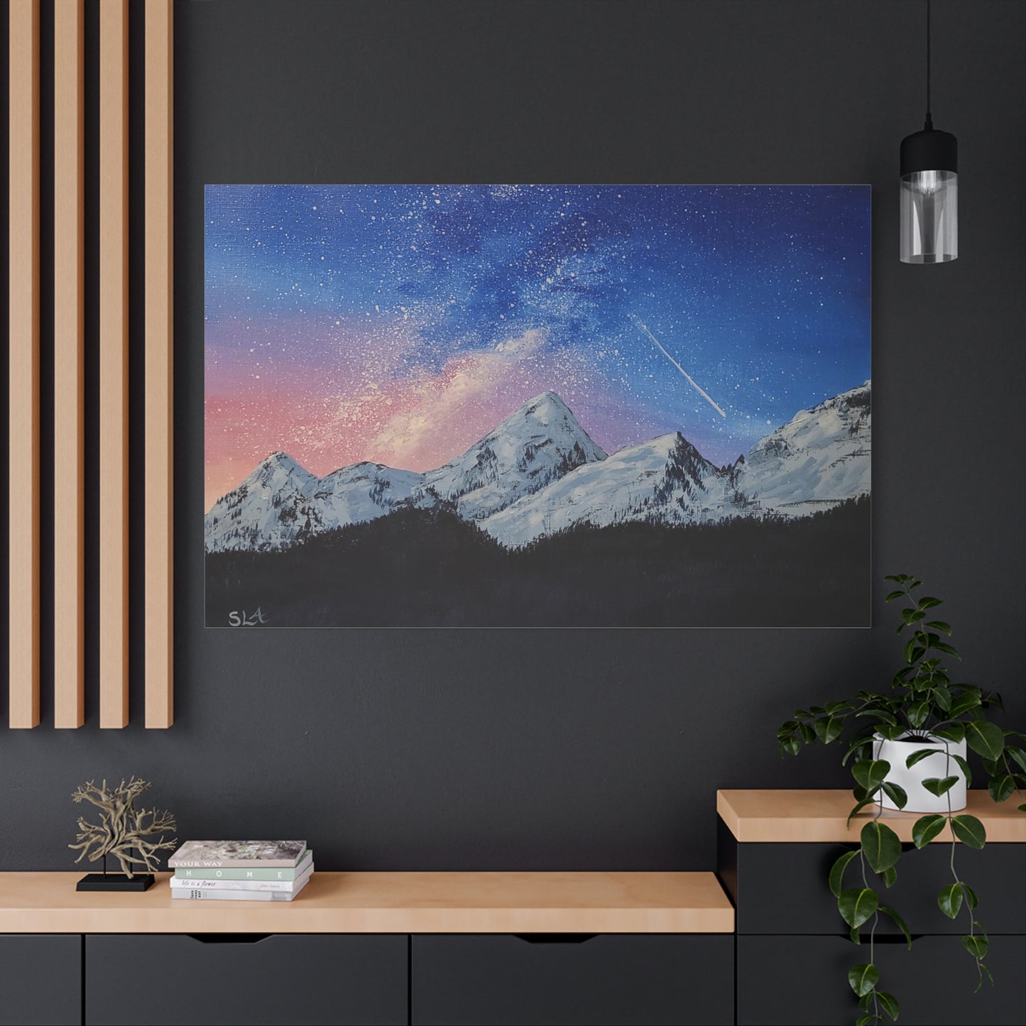 Galaxy Mountains - Classic Canvas