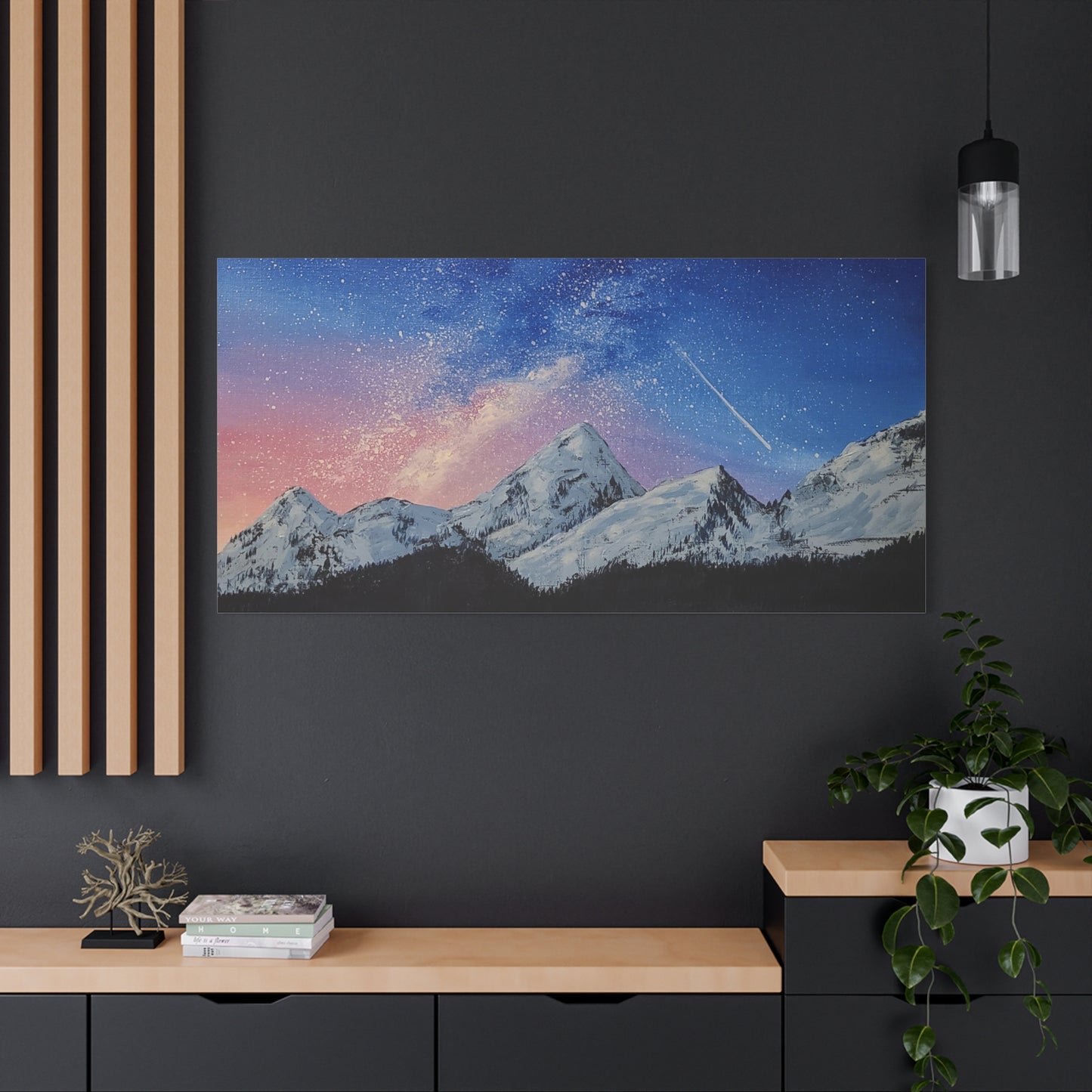 Galaxy Mountains - Classic Canvas