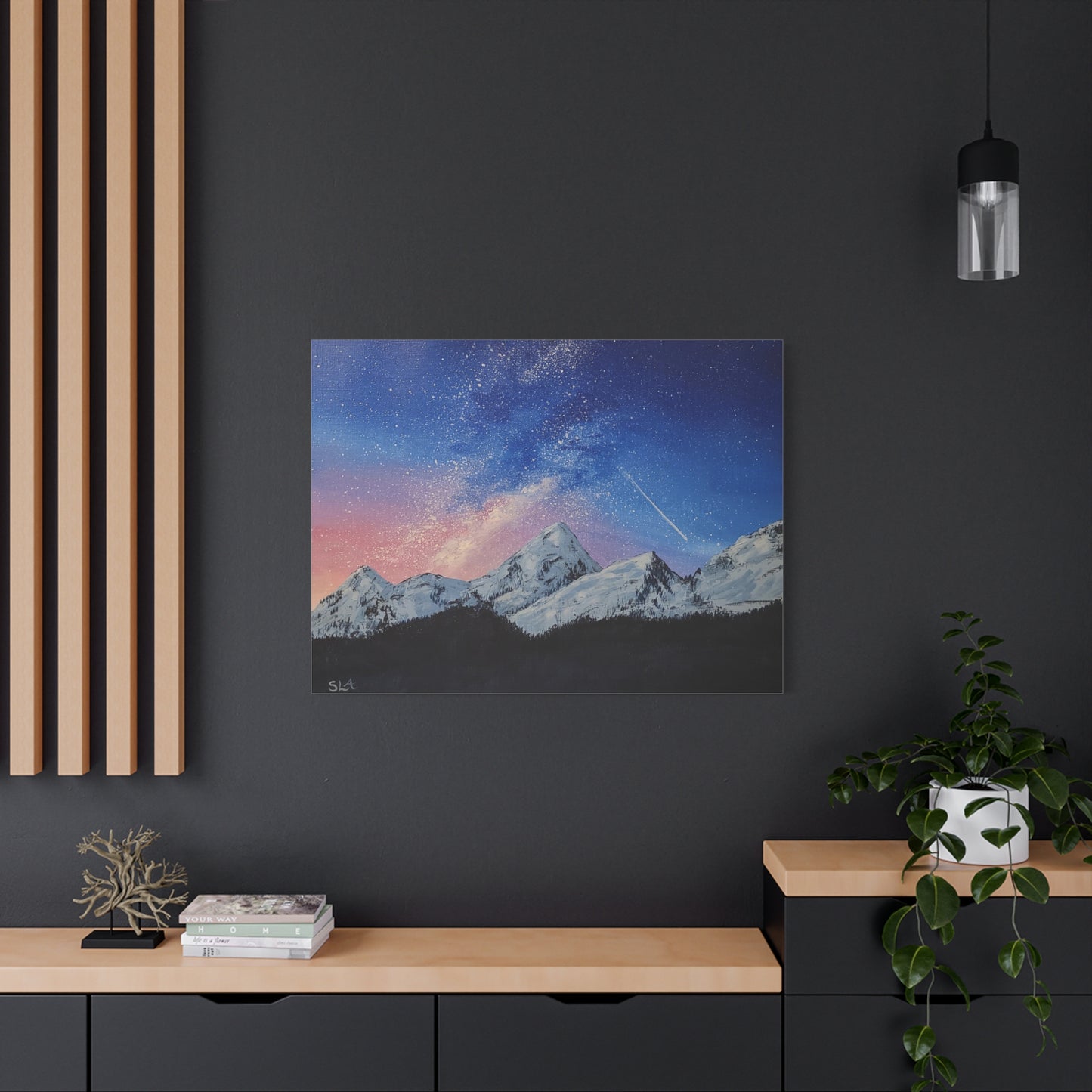 Galaxy Mountains - Classic Canvas