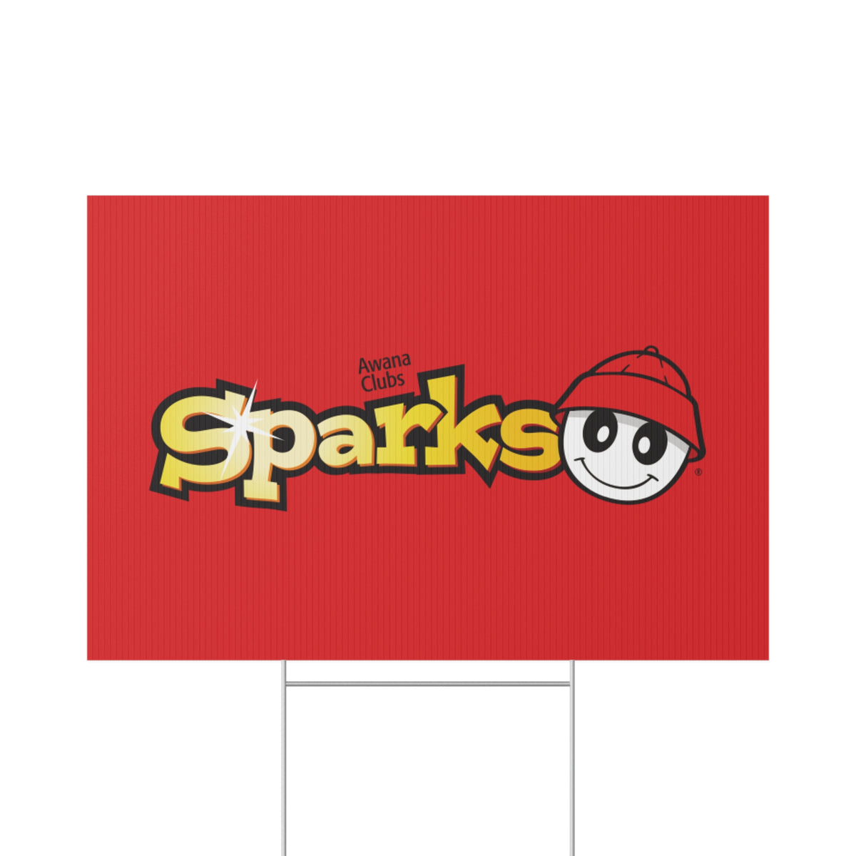 AWANA Sparks Sign – Red Awana Clubs Kids Yard Sign
