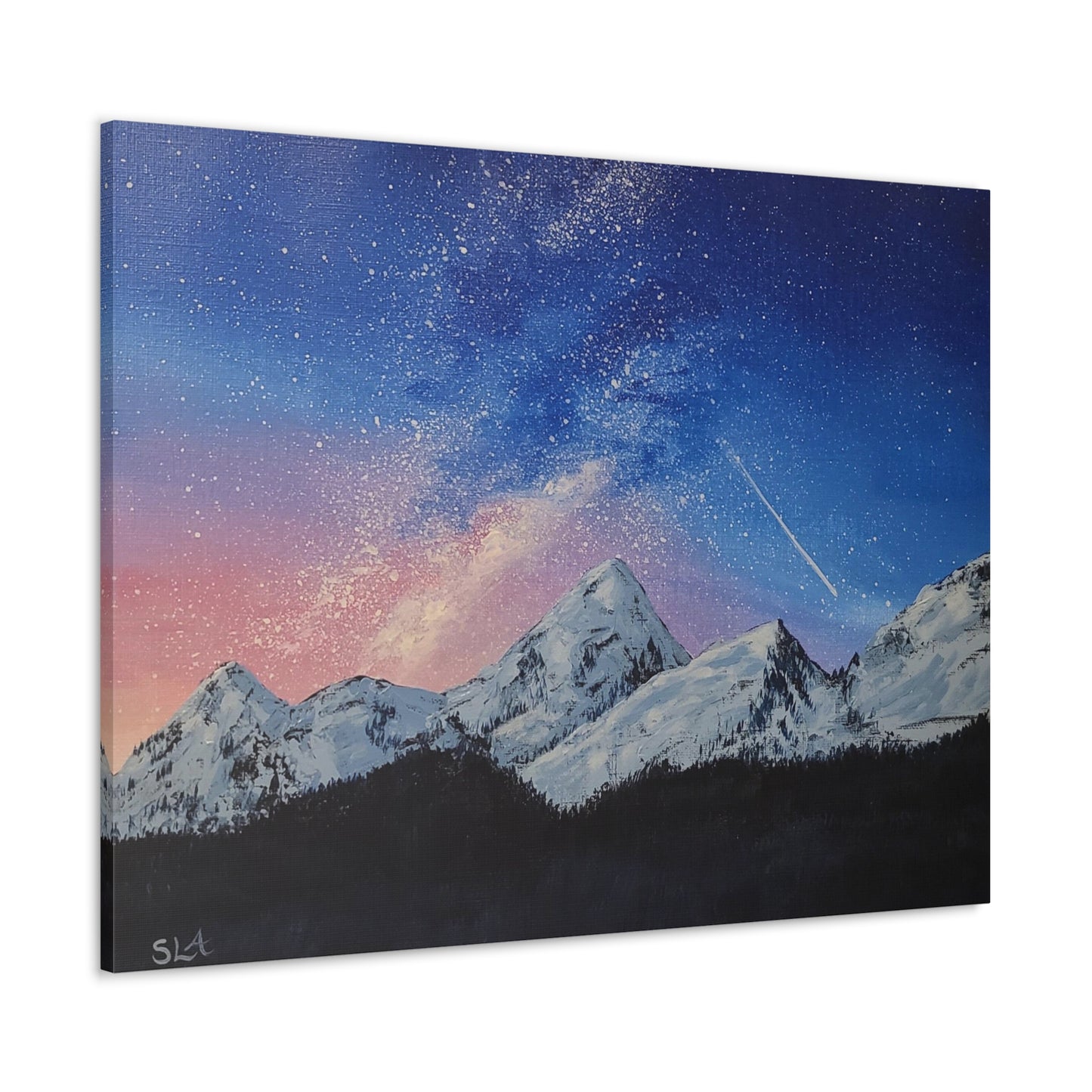 Galaxy Mountains - Classic Canvas