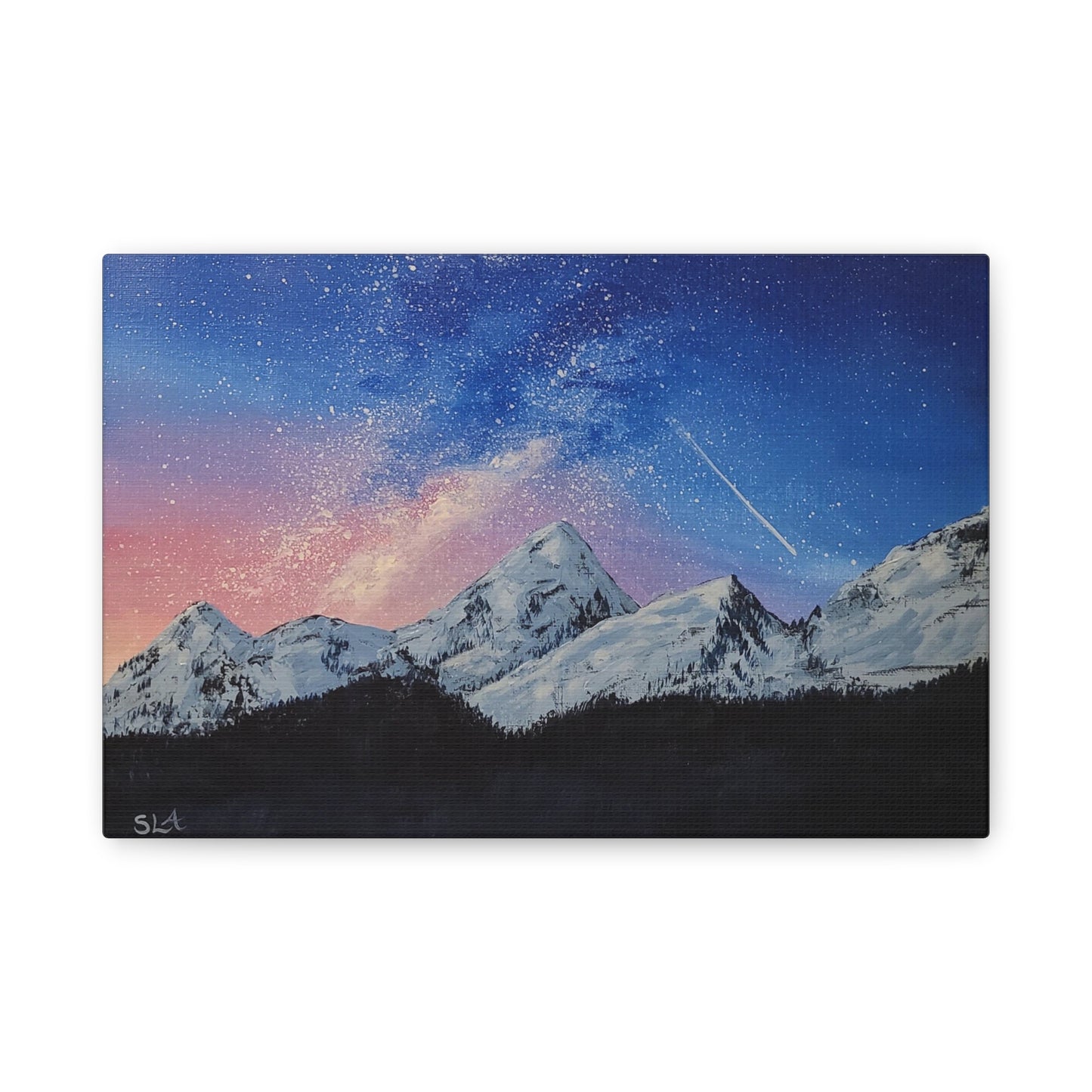 Galaxy Mountains - Classic Canvas