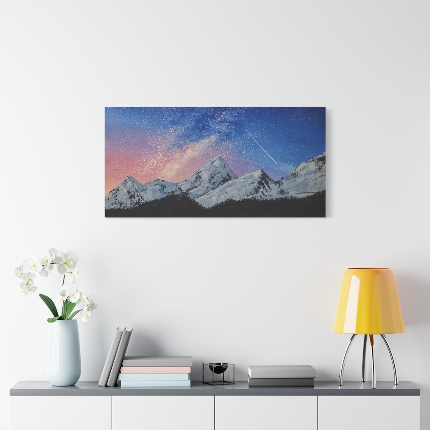 Galaxy Mountains - Classic Canvas