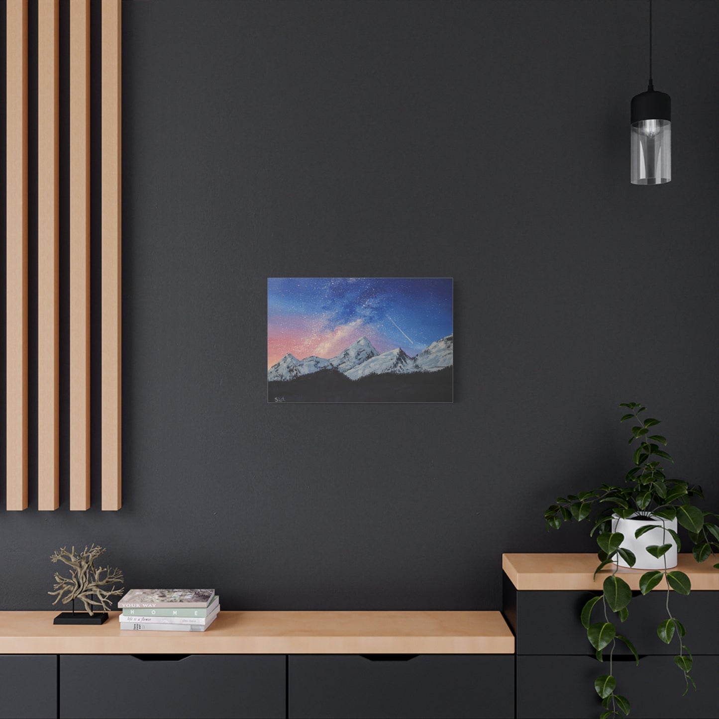 Galaxy Mountains - Classic Canvas