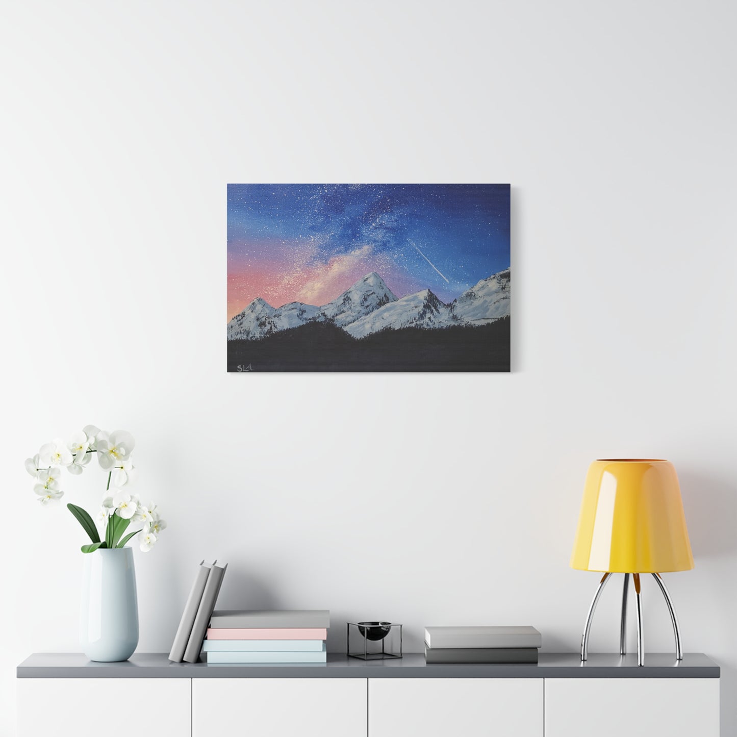 Galaxy Mountains - Classic Canvas