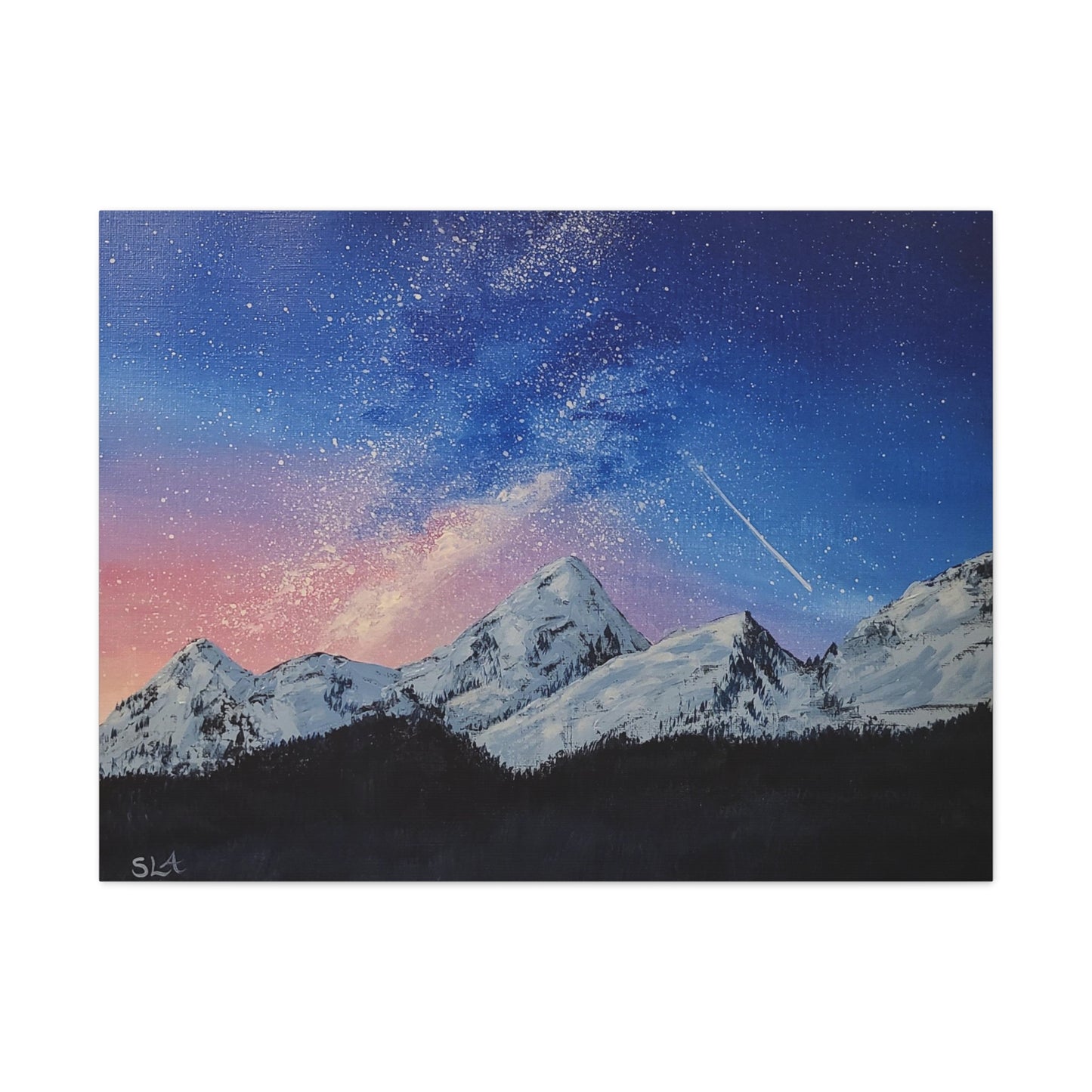 Galaxy Mountains - Classic Canvas