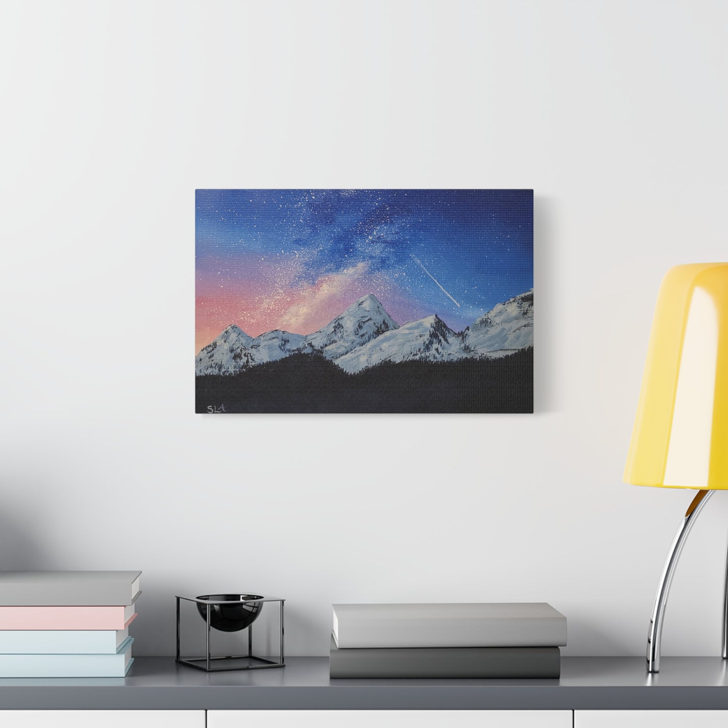 Galaxy Mountains - Classic Canvas