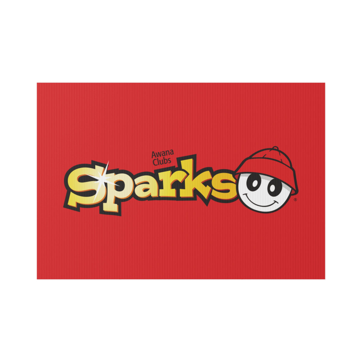 AWANA Sparks Sign – Red Awana Clubs Kids Yard Sign