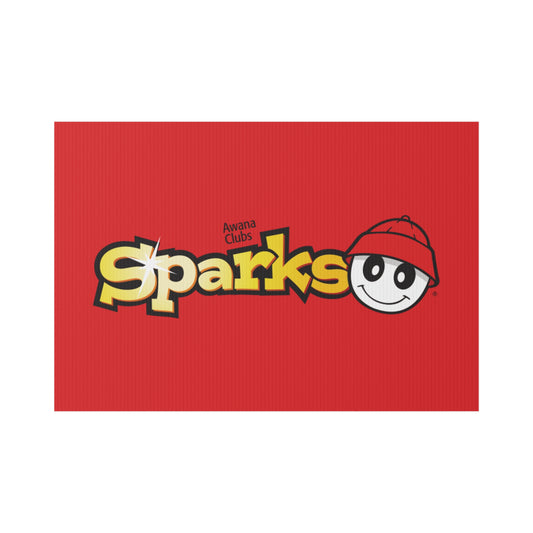 AWANA Sparks Sign – Red Awana Clubs Kids Yard Sign