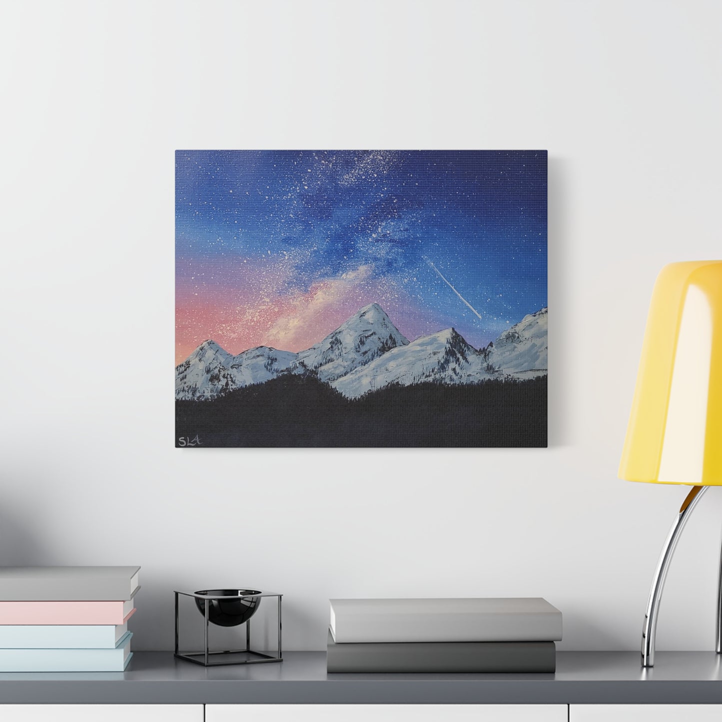 Galaxy Mountains - Classic Canvas