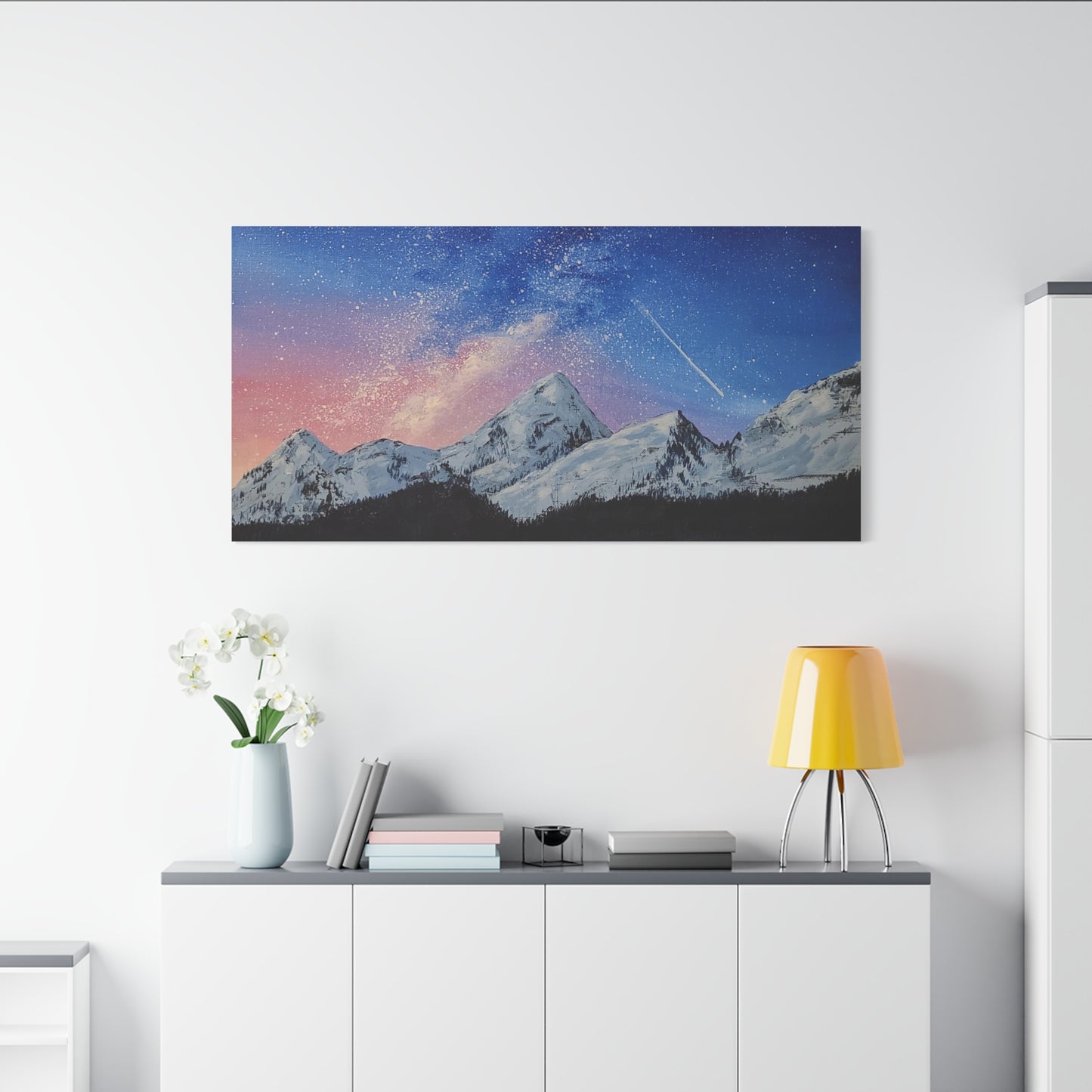 Galaxy Mountains - Classic Canvas