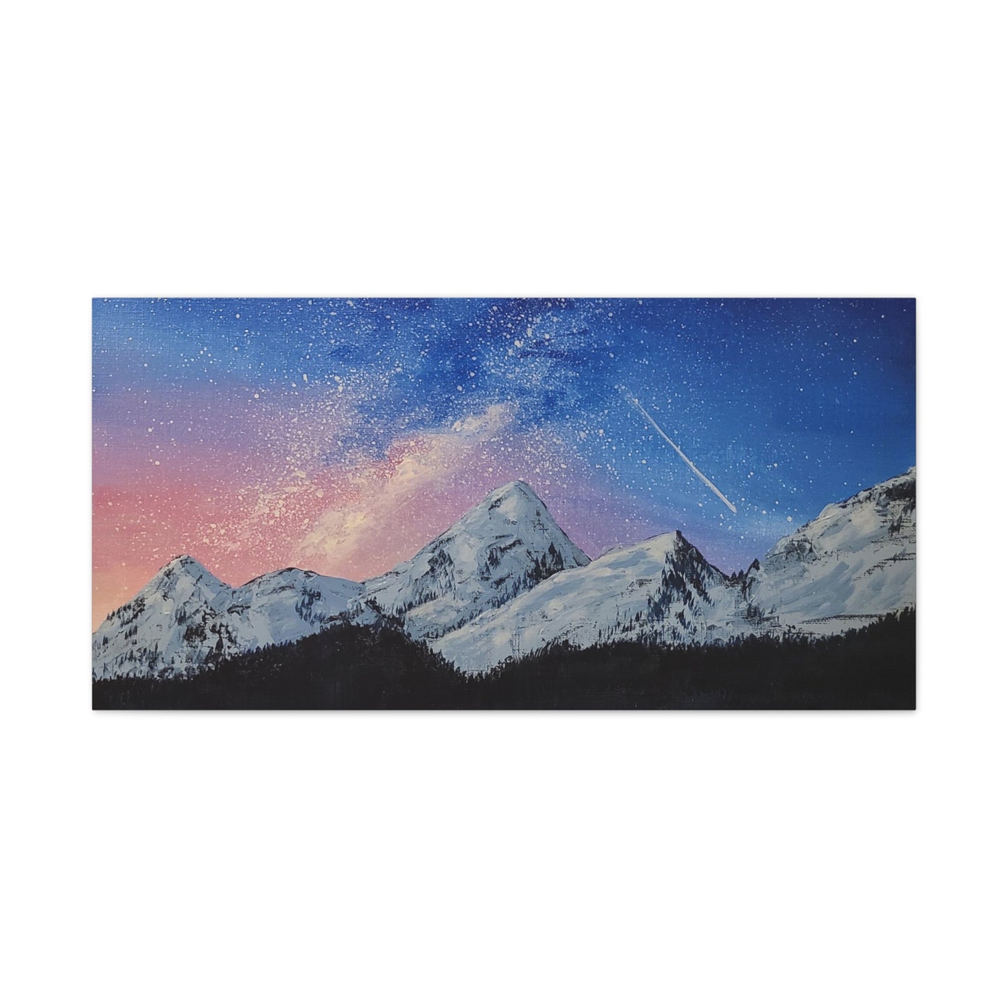 Galaxy Mountains - Classic Canvas