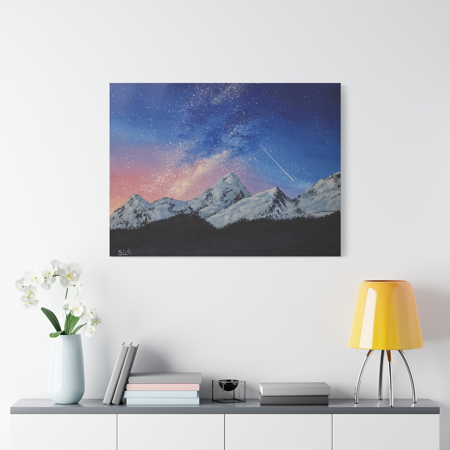 Galaxy Mountains - Classic Canvas