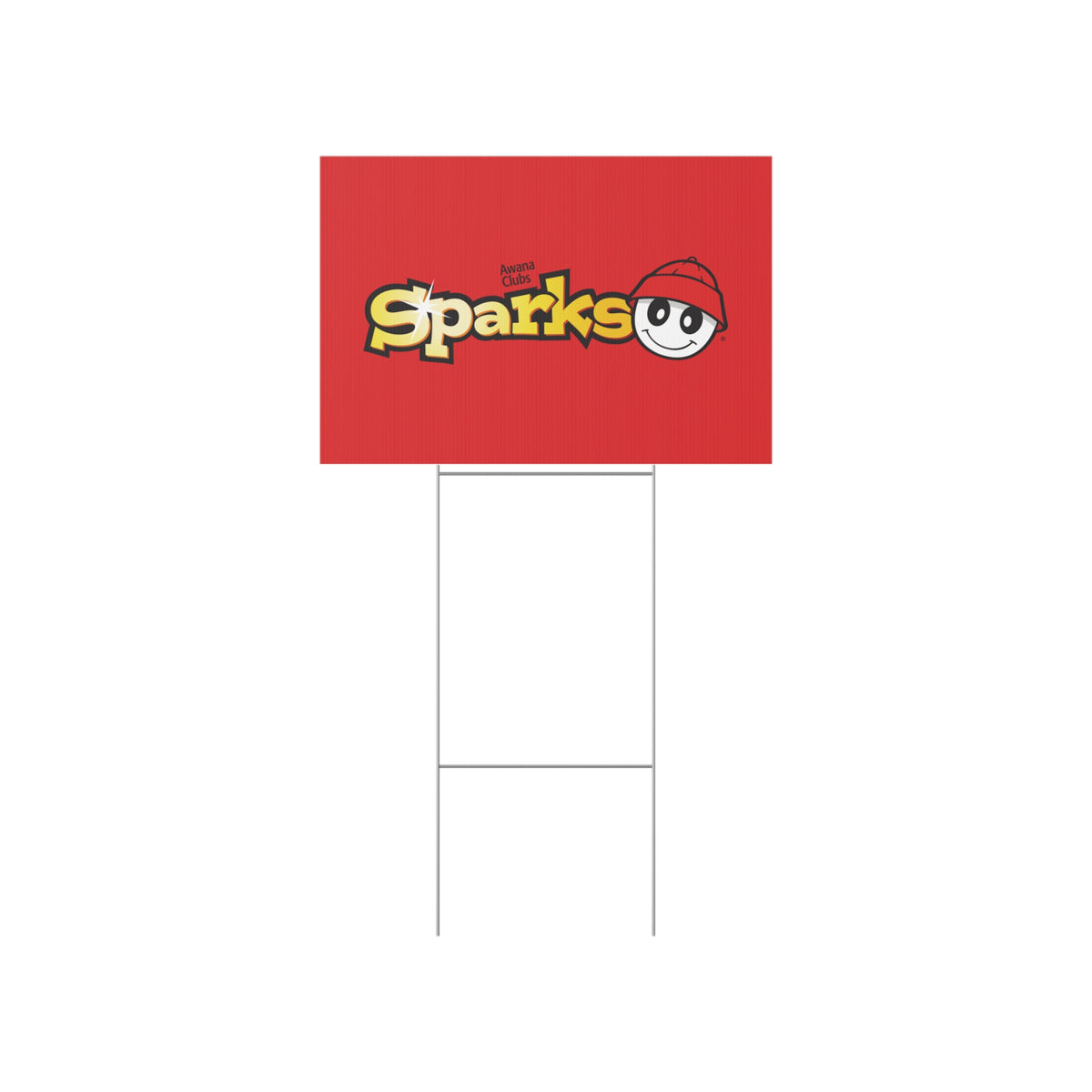 AWANA Sparks Sign – Red Awana Clubs Kids Yard Sign